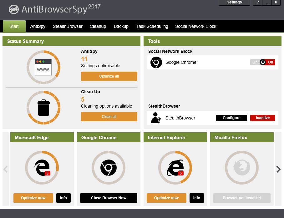 Abelssoft AntiBrowserSpy 2017 v188 Multilingual