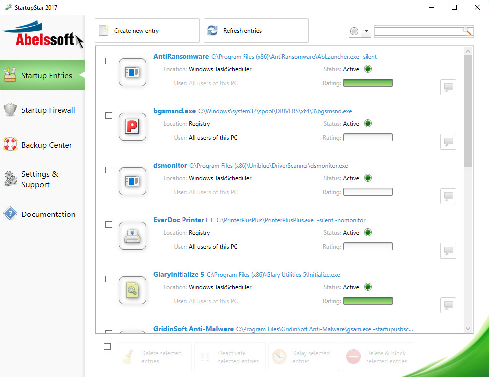 Abelssoft StartupStar 2017 v9.1 Multilingual