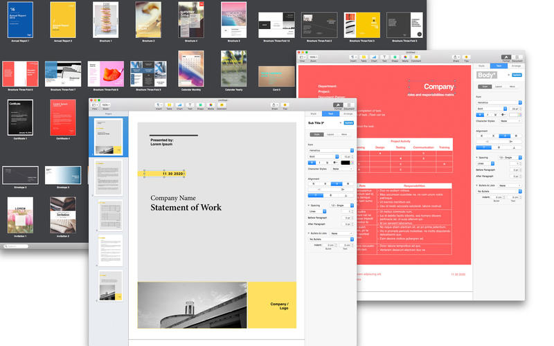 Templates by Expert – Templates Bundle for Pages 3.1 MacOSX