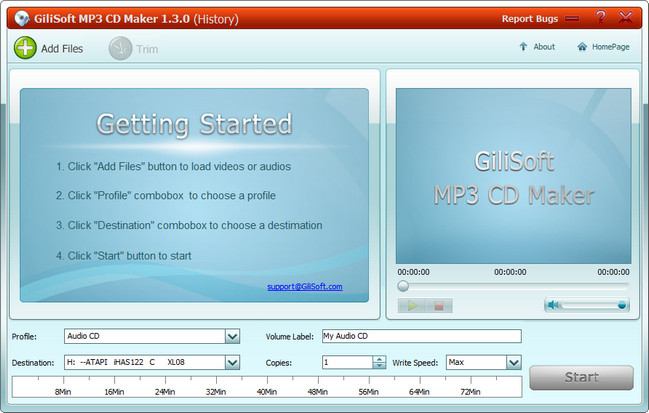 GiliSoft MP3 CD Maker 1.3.0