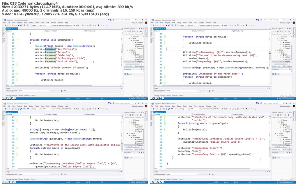 Lynda - Learning C# Algorithms
