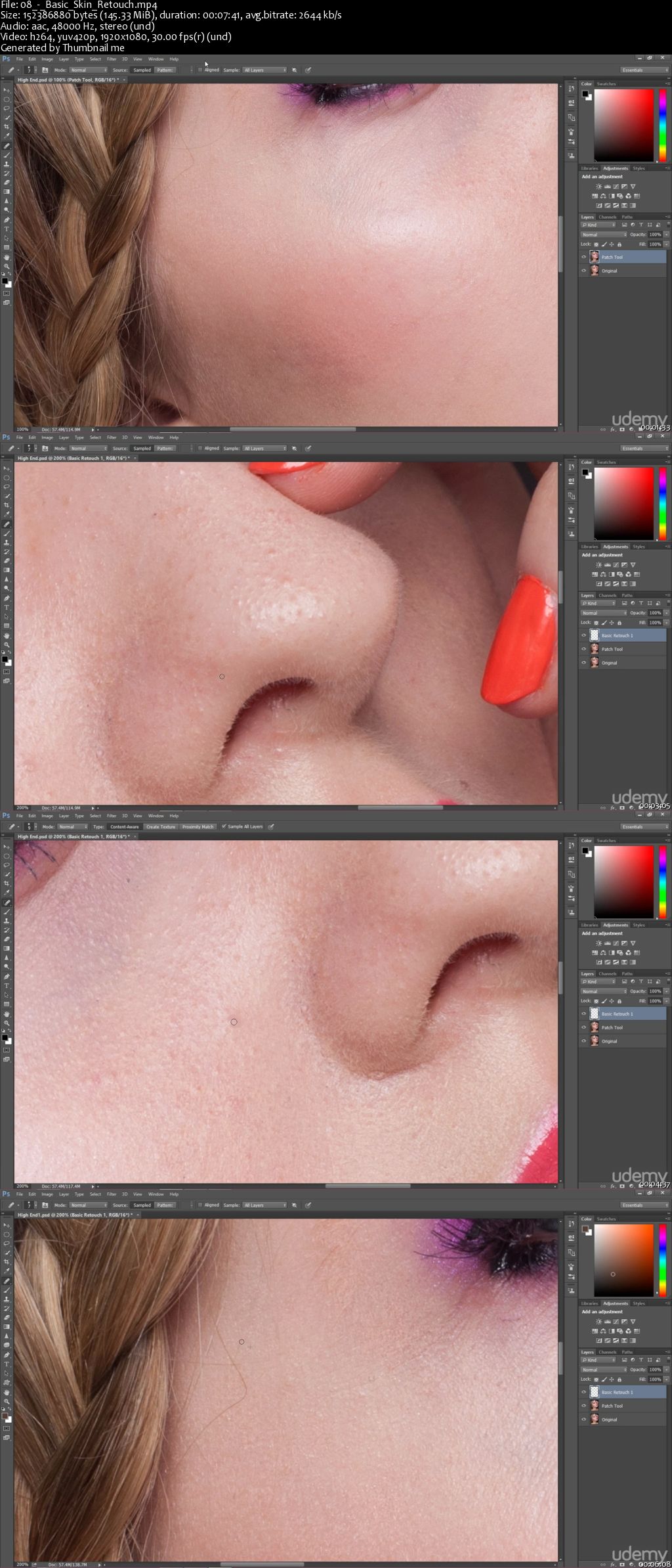 Advanced High End Beauty Retouching Course in Photoshop