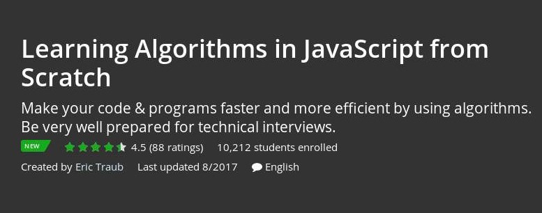Udemy - Learning Algorithms in JavaScript from Scratch