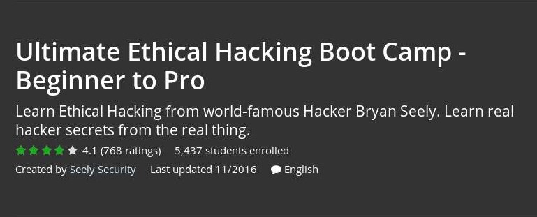 Ultimate Ethical Hacking Boot Camp – Beginner to Pro