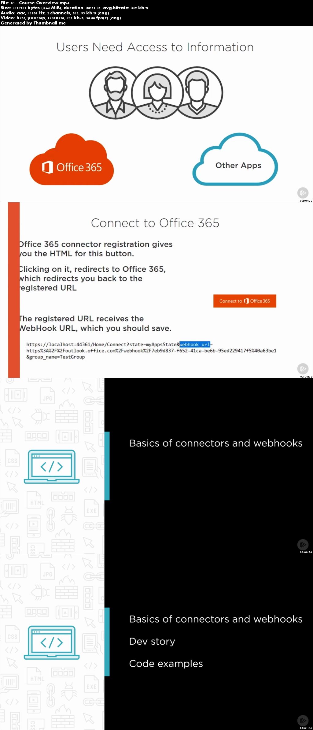 Office365 WebHooks and Connectors