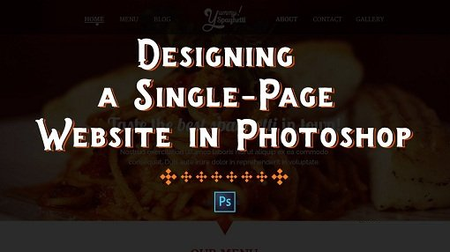 Design an awesome Single-Page Website in Photoshop
