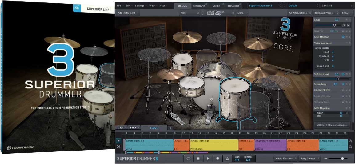 Toontrack Superior Drummer 3 Factory Content: Room Mics 2