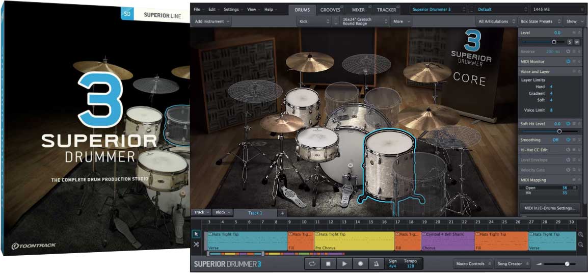 Toontrack Superior Drummer 3 Factory Content: Extra Bleed