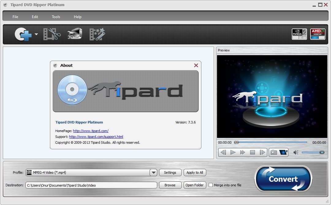 Tipard DVD Ripper Platinum 7.3.6