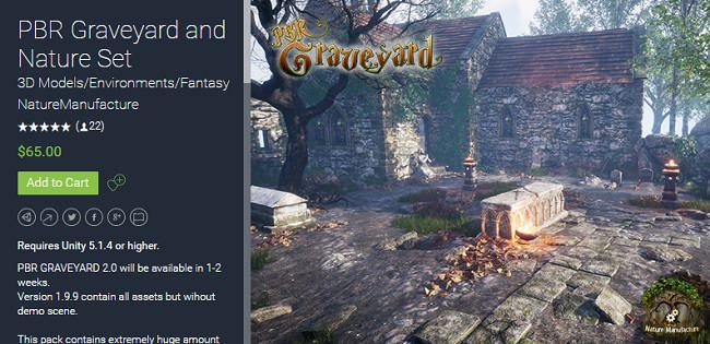 Unity Asset – PBR Graveyard and Nature Set Version: 1.9.9