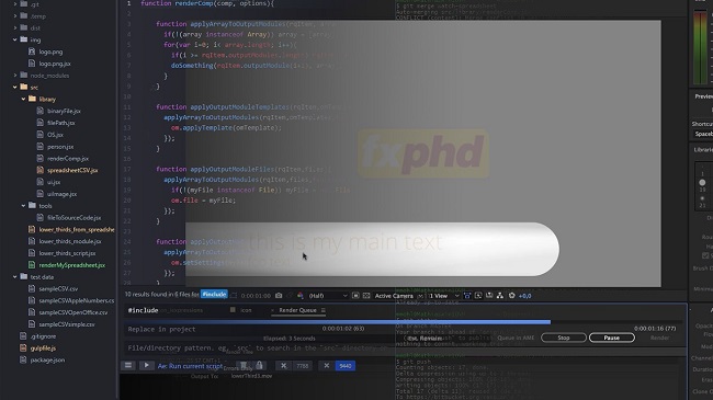 FXPHD – AFX304 Advanced Scripting for After Effects, Part 2