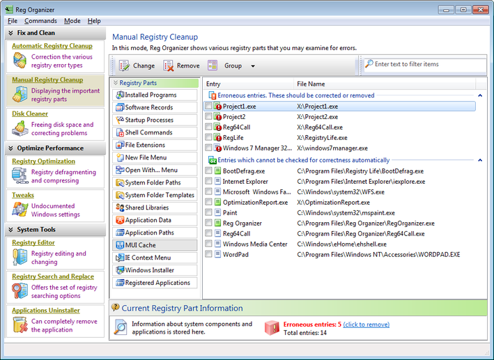 Reg Organizer 7.70 Multilingual