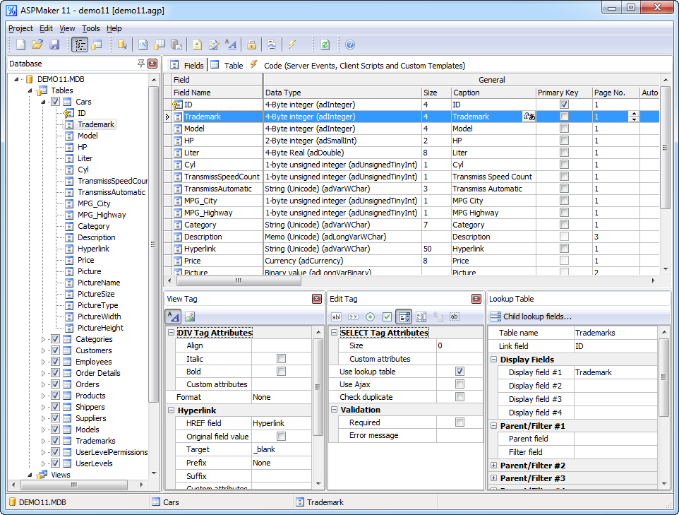 ASPMaker 11.0