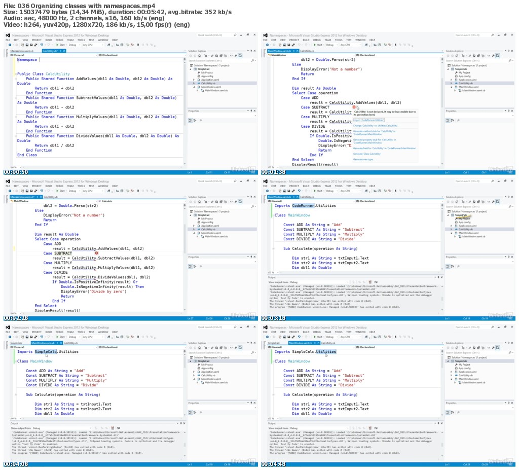 Lynda - Visual Basic Essential Training (updated Dec 21, 2016)