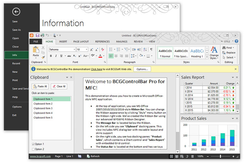 BCGControlBar Professional Edition for MFC 25.1