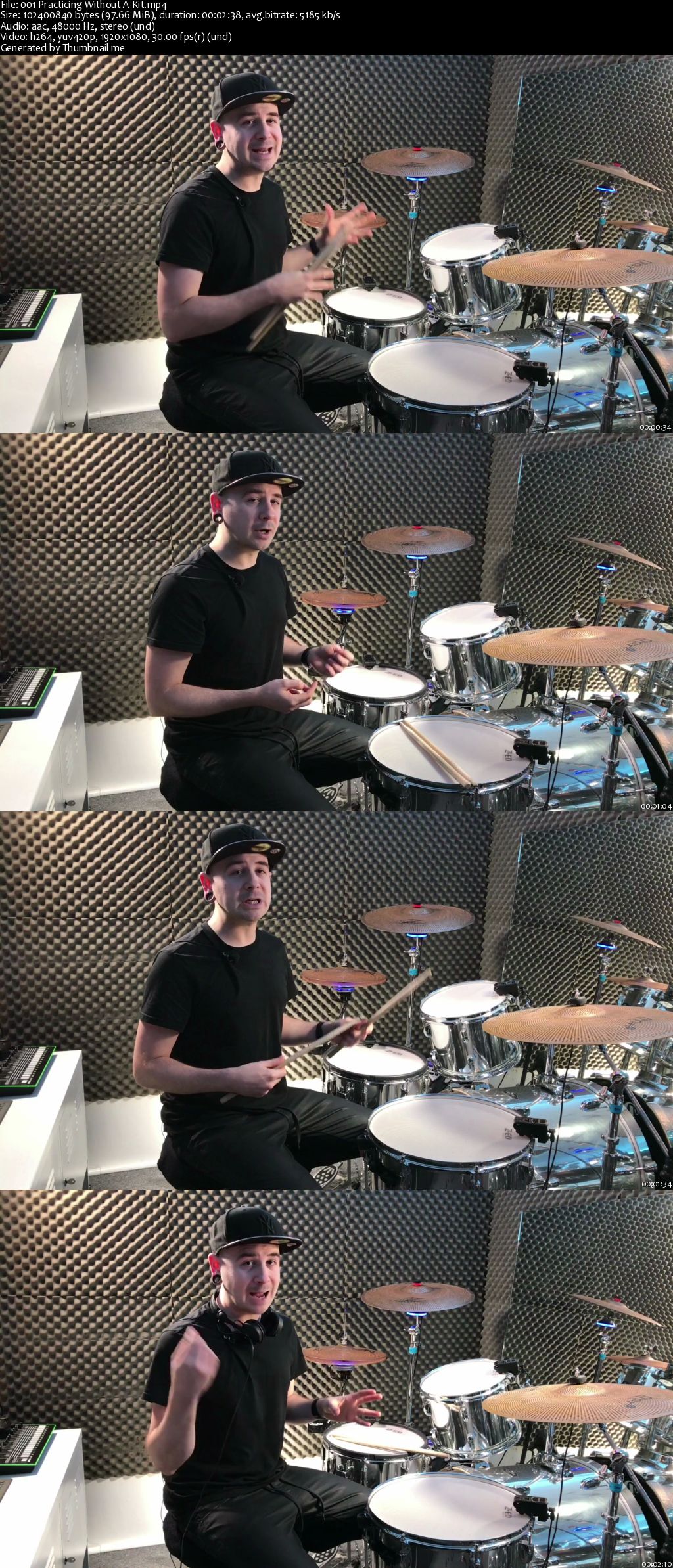 Fast Track Drums For Absolute Beginners - No Kit Required