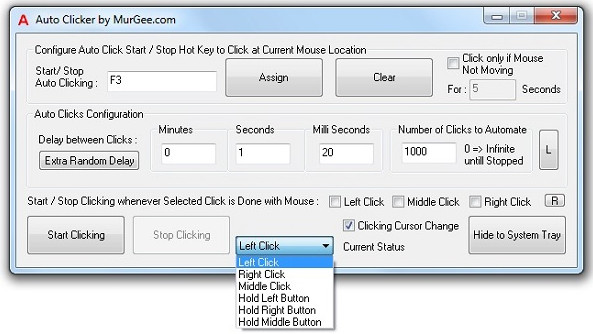 MurGee Auto Clicker 3.1