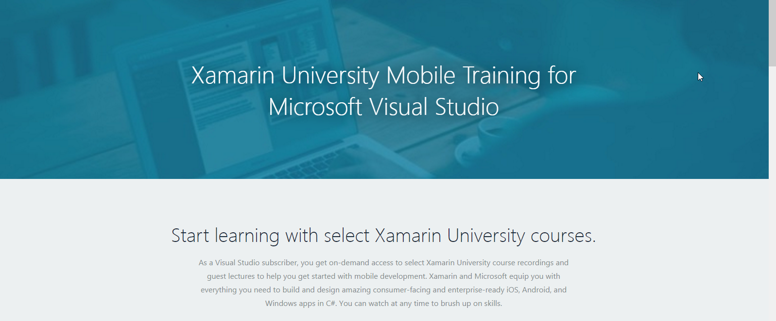 Xamarin University Visual Studio Training (2017)