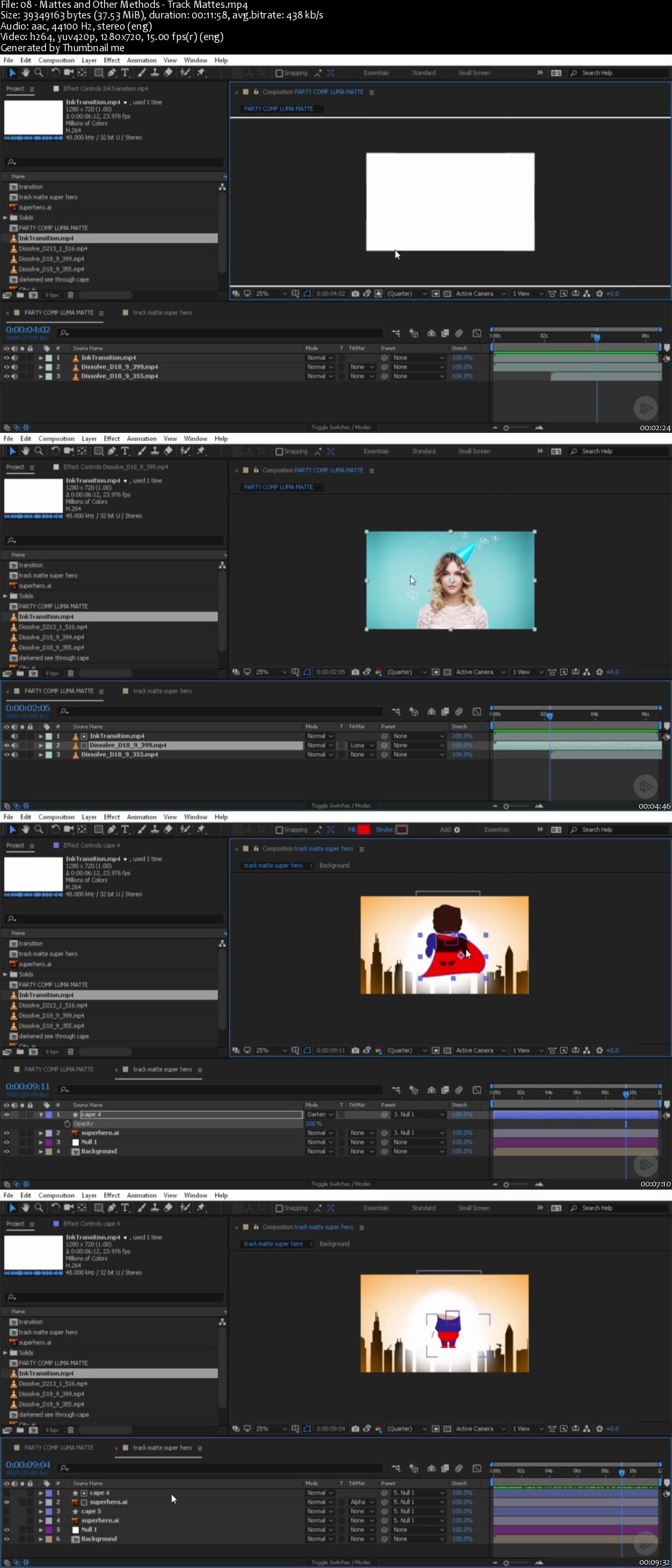After Effects Transparency and Blending