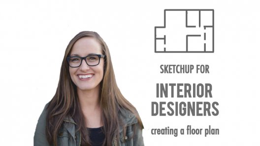 SkillShare – SketchUp for Interior Designers – Creating a Floor Plan