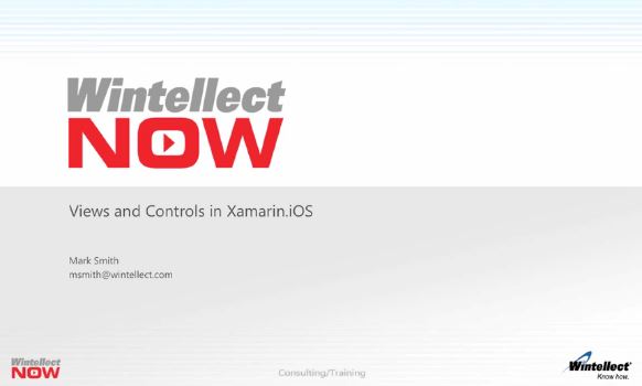 Views and Controls in Xamarin.iOS