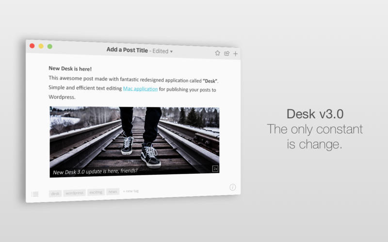 Desk 3.1 MacOSX
