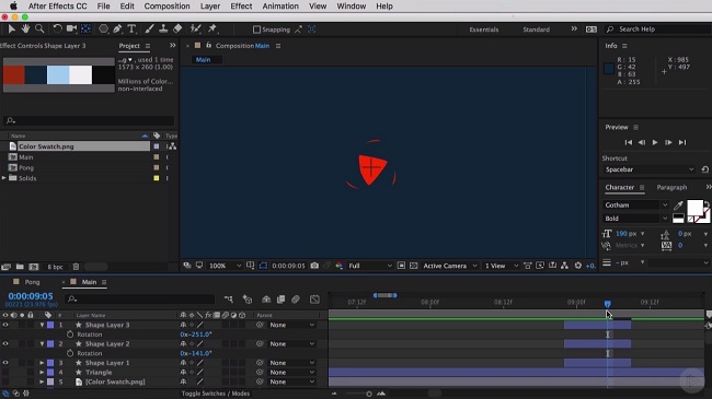 After Effects CC Animating with Shape Layers