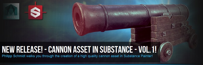 3DMotive – Cannon Texturing in Substance Volume 1
