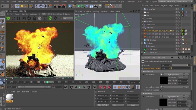 Cellular Death Animation Using RealFlow and Cinema 4D