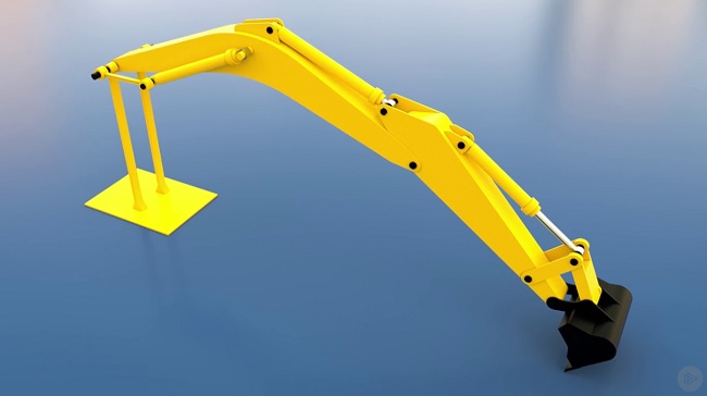 Onshape Top-down Skeleton Modeling – Creating an Excavator Arm