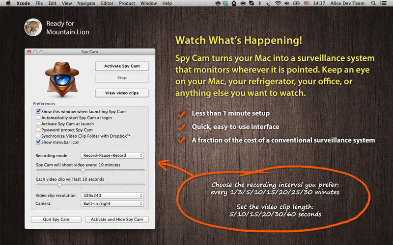 Spy Cam 3.2 Multilingual MacOSX