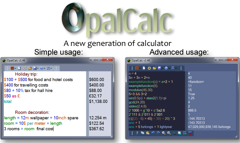 OpalCalc 1.64 + Portable