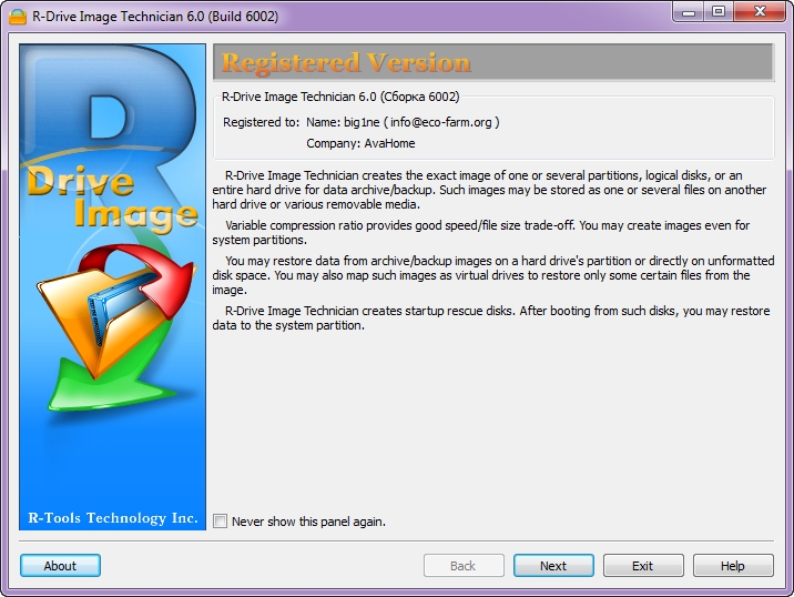 R-Drive Image Technician 6.1 Build 6100 BootCD