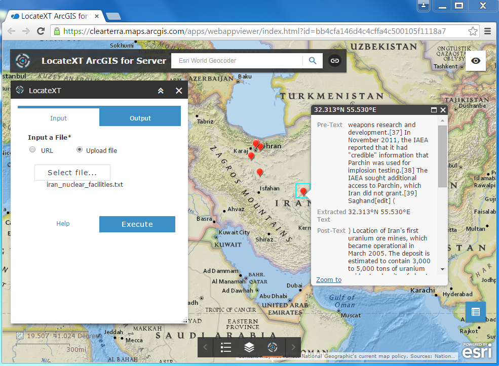 ClearTerra LocateXT ArcGIS for Server Tool 1.3
