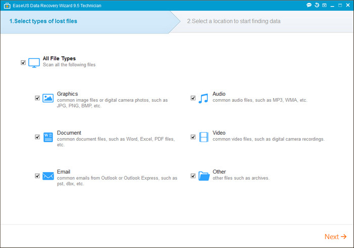 EaseUS Data Recovery Wizard Technician 9.5.0 Multilingual Portable
