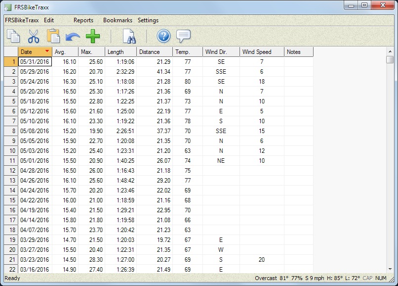 Fourth Ray Software FRSBikeTraxx 1.1.0