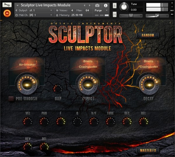 Gothic Instruments SCULPTOR Live Impacts Module KONTAKT AiFF