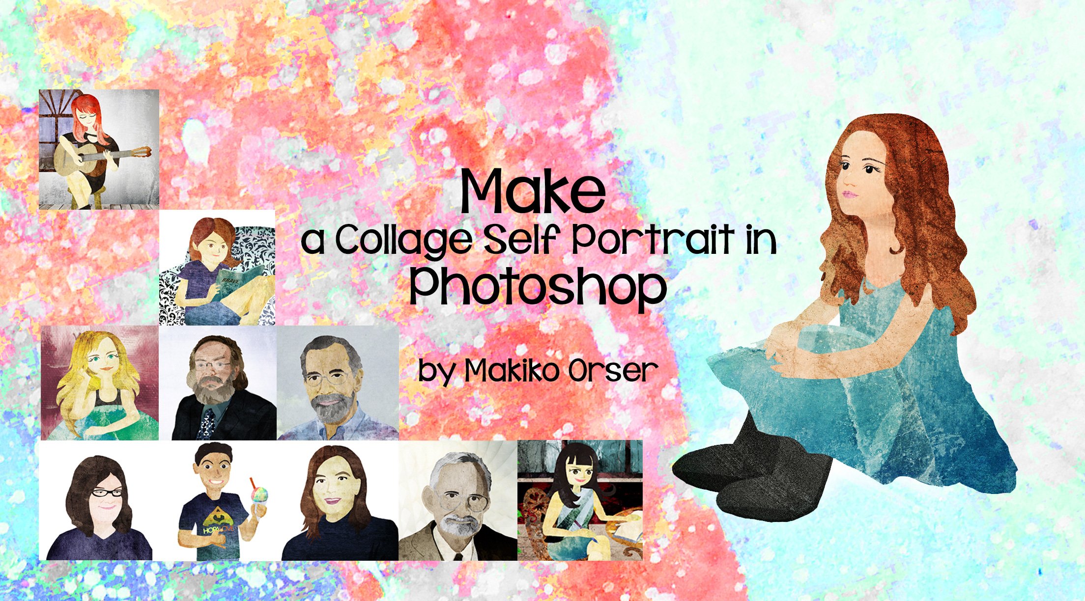 Make a Collage Self Portrait in Photoshop