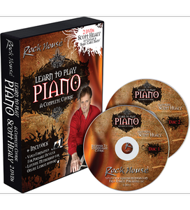 Rock House – Learn to Play Piano, A Complete Course 2 DVD Set