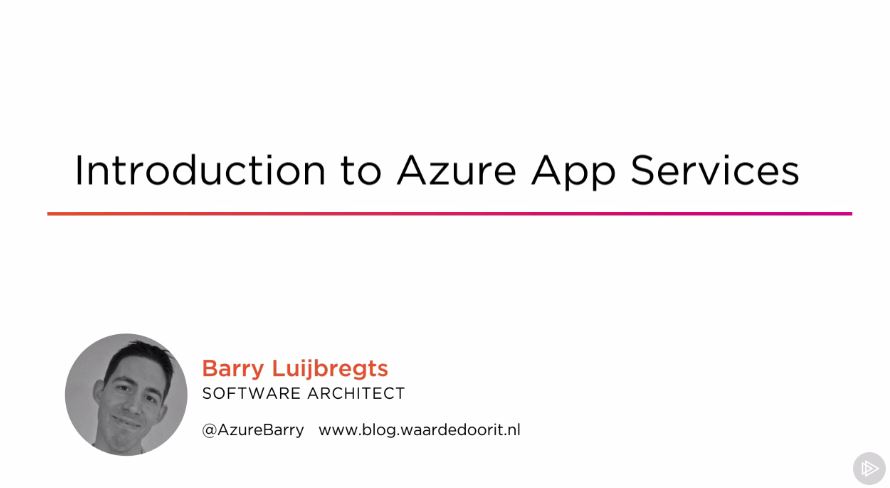 Introduction to Azure App Services (2016)