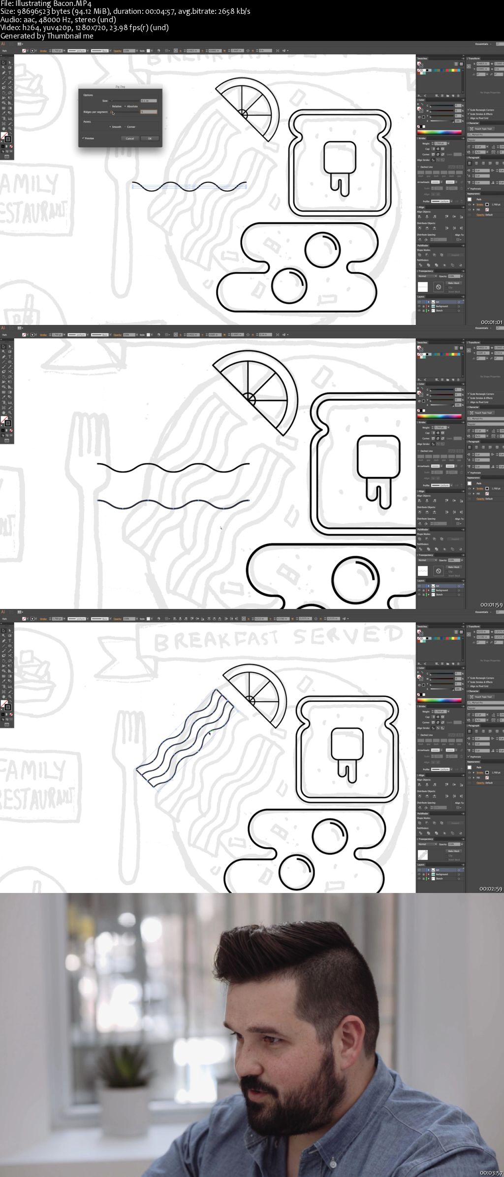 Geometric Illustration: Drawing Your Favorite Foods