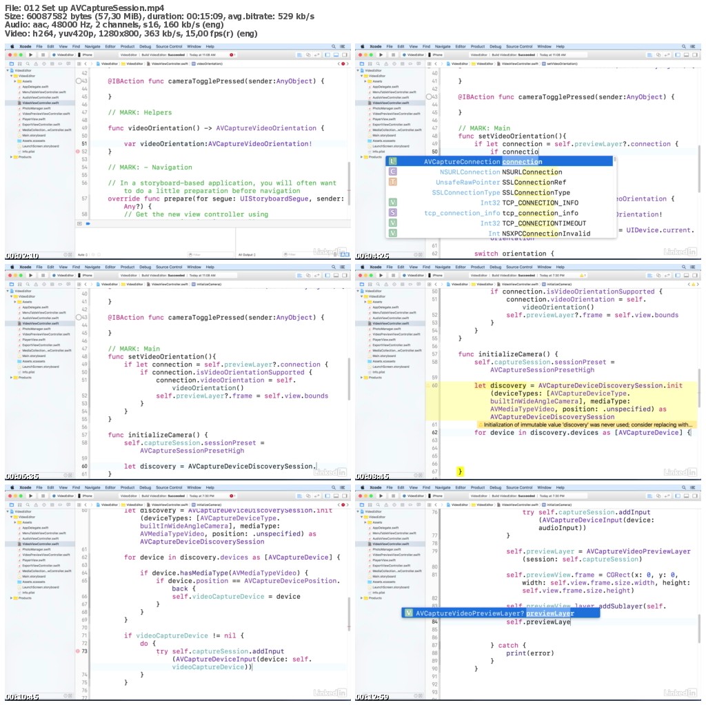 Lynda - AVFoundation Essentials for iOS with Swift