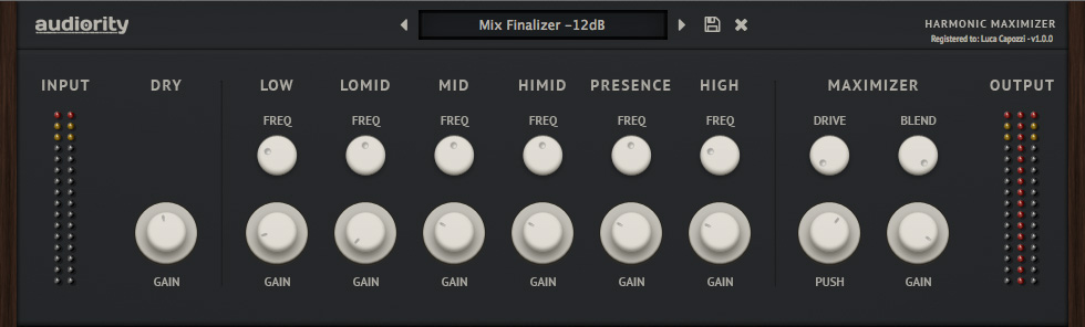 Audiority Harmonic Maximizer v1.0.0 WiN / OSX