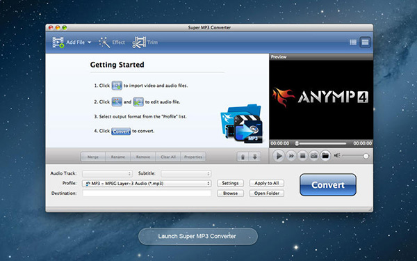 Super MP3 Converter for Mac