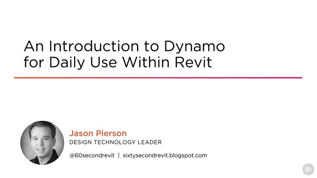 An Introduction to Dynamo for Daily Use Within Revit