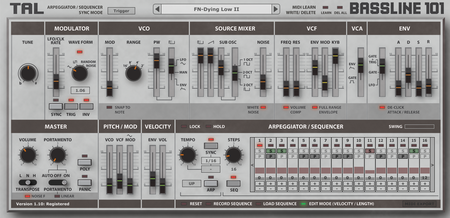 Togu Audio Line BassLine-101 v1.68 Win/Mac