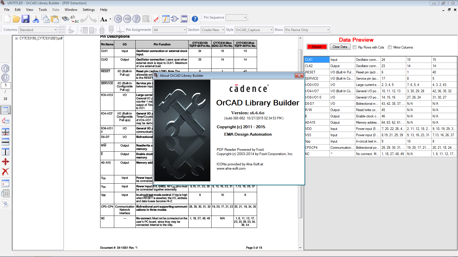 OrCAD Library Builder 16.6.60