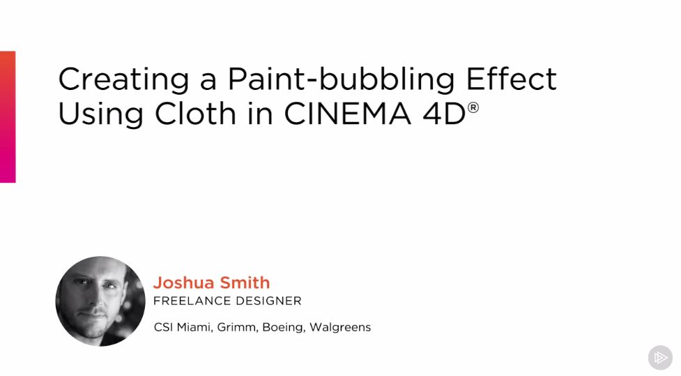 Creating a Paint-bubbling Effect Using Cloth in Cinema 4D