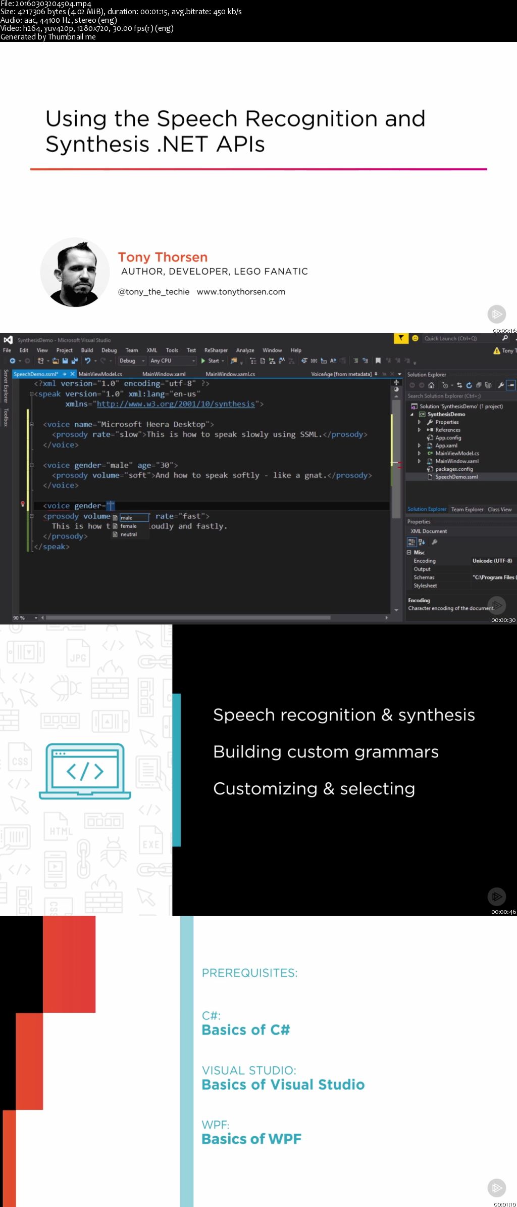 Using the Speech Recognition and Synthesis .NET APIs