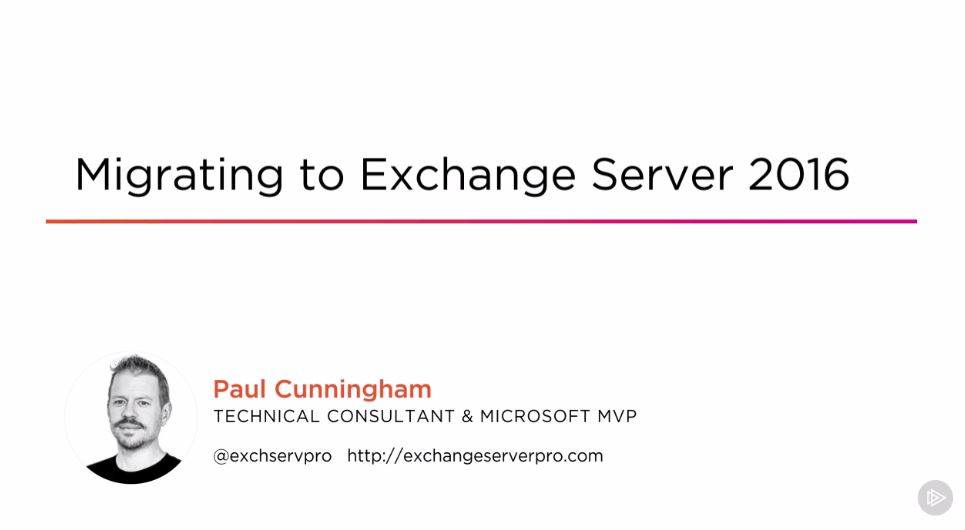 Migrating to Exchange Server 2016